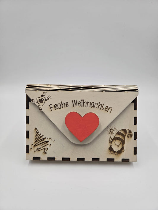 Briefumschlag aus Pappelholz