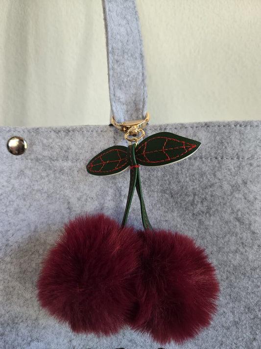 Cherry Cherry Lady! - Süßer Kirschen Plüsch Taschenanhänger
