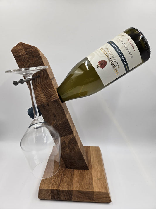 Weinglas- und Flaschenhalter