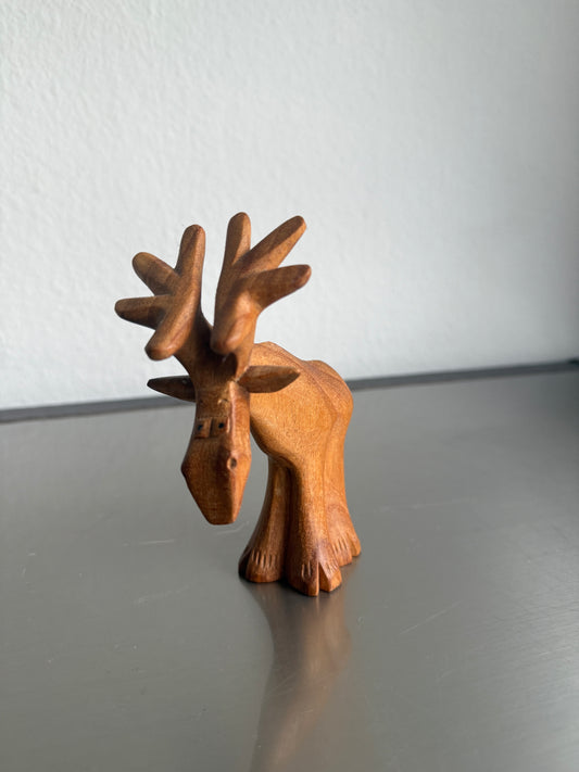 Ich glaub mich knutscht ein Elch - Holzschnitzerei Handmade