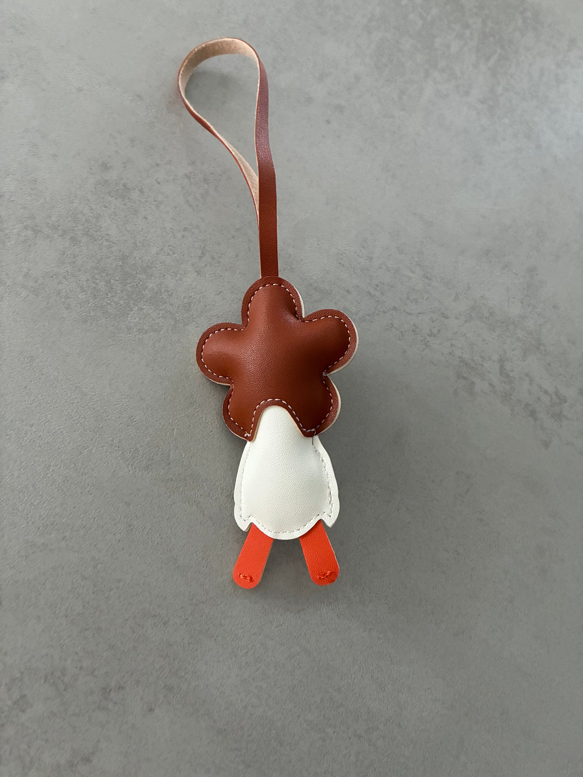 Gänseblümchen PU Leder Rückseite